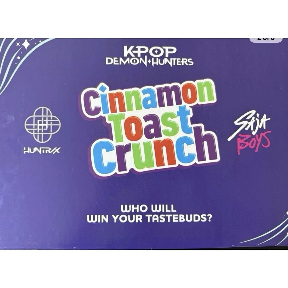 KPOP Demon Hunters Cinnamon Toast Crunch 2 Box Set Netflix Promo Limited Edition